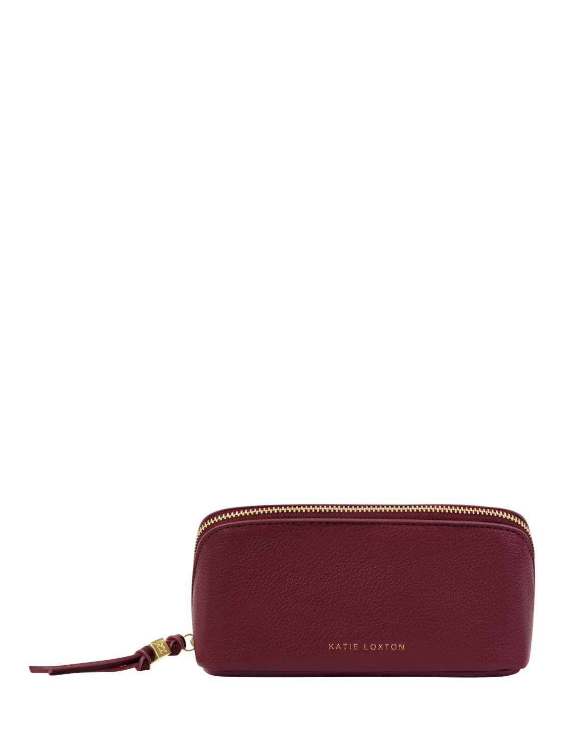 Product image 1 of 4, which shows Katie Loxton Fold Out Mirror Wash Bag, Cherry