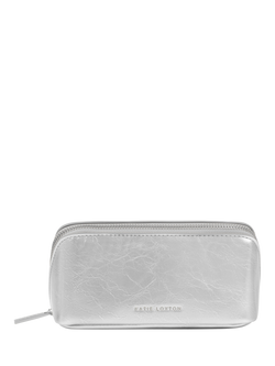 Katie Loxton Fold Out Mirror Wash Bag, Silver Crackle, Silver Crackle