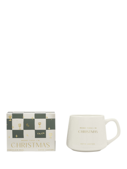Katie Loxton Merry Tipsy I'm Christmas Mug, 360ml, Green Multi, Green Multi