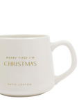 Katie Loxton Merry Tipsy I'm Christmas Mug, 360ml, Green Multi