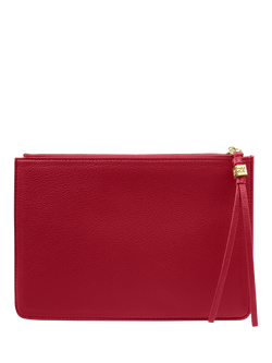 Katie Loxton Tassel Charm Clutch Bag, Garnet Red - view 2, Garnet Red