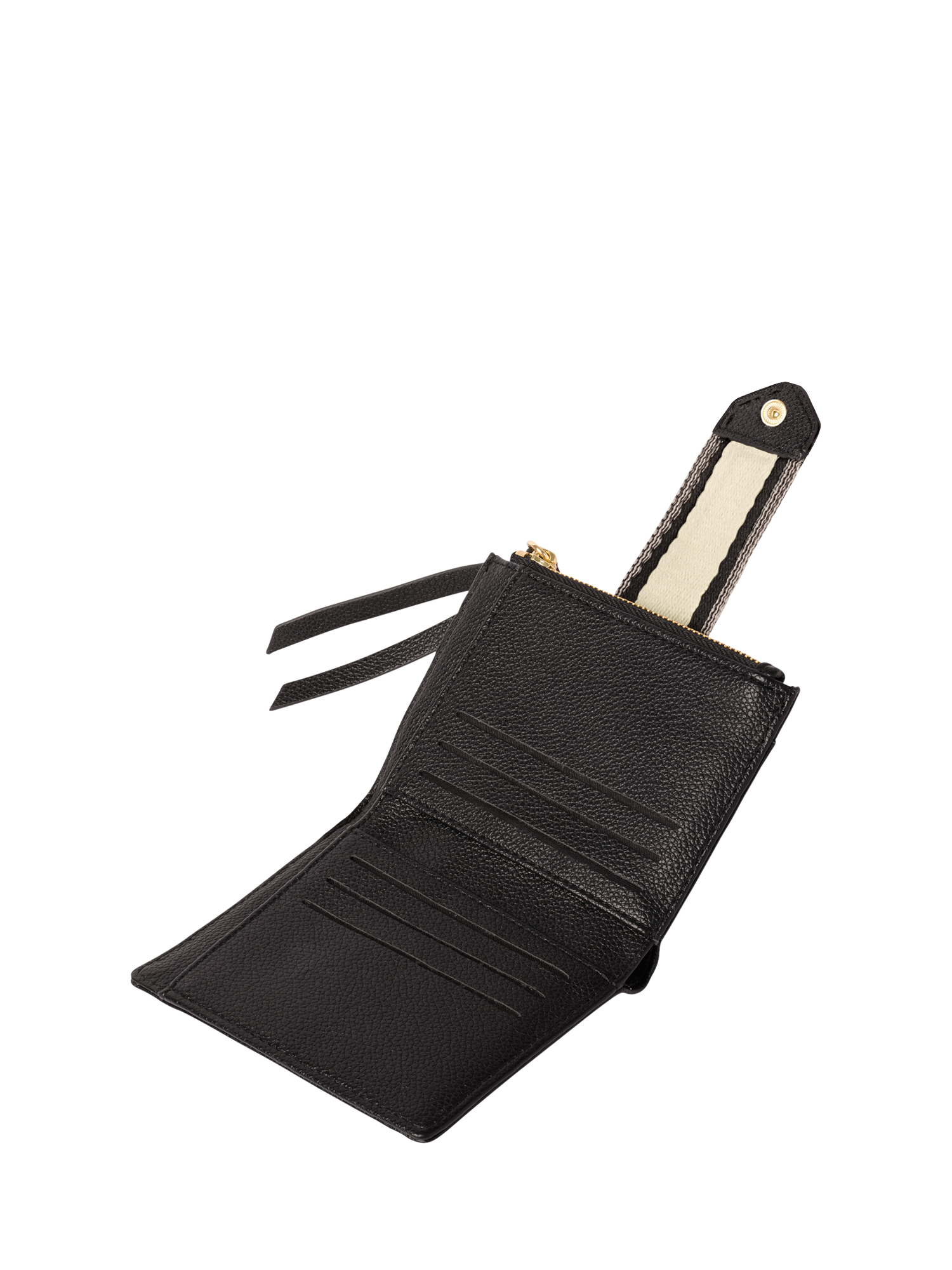 Product image 3 of 5, which shows Katie Loxton Hallie Canvas Strap Purse, Black