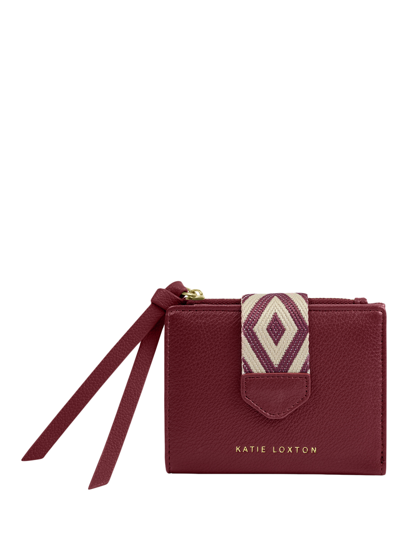 Product image 1 of 4, which shows Katie Loxton Hallie Canvas Strap Purse, Cherry