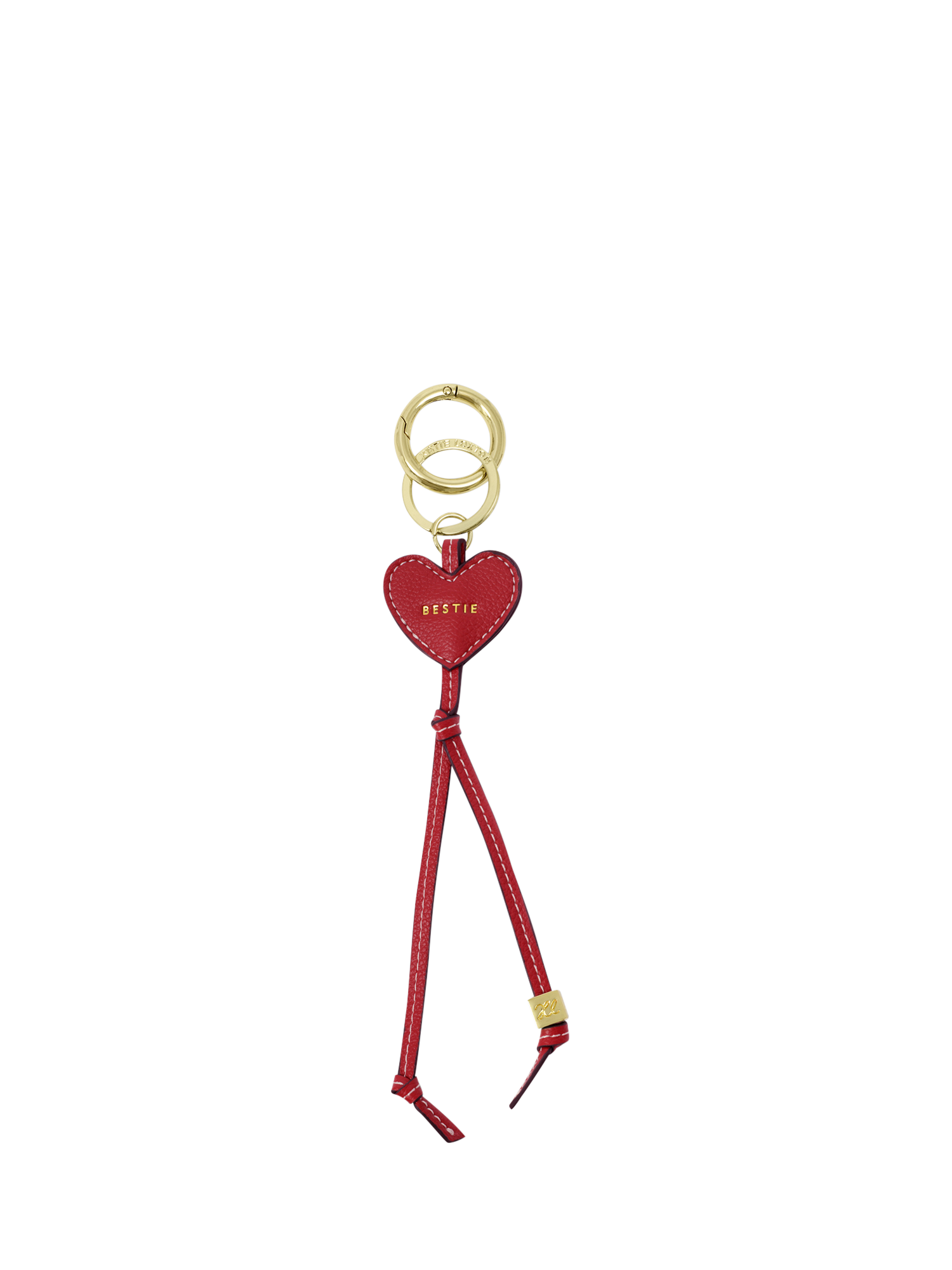 Product image 1 of 4, which shows Katie Loxton Bestie Heart Keyring, Red