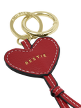 Katie Loxton Bestie Heart Keyring, Red