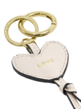 Katie Loxton Love Heart Keyring, Off White