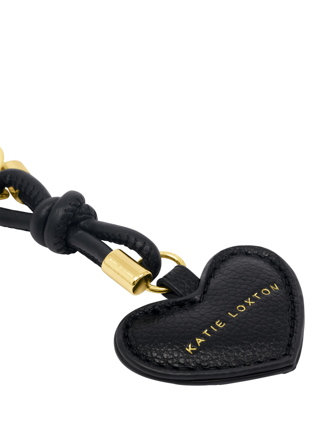 Product image 3 of 4, which shows Katie Loxton Key To My Heart Keyring, Black