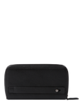 OSPREY LONDON The Compass Leather Travel Wallet, Black