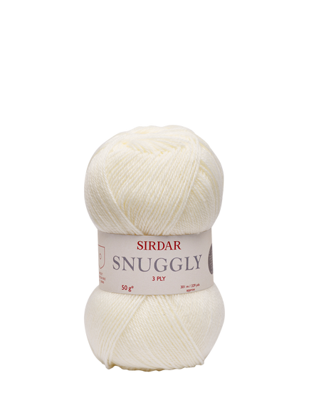 Sirdar Snuggly 3 Ply Knitting Yarn, 50g, Cream