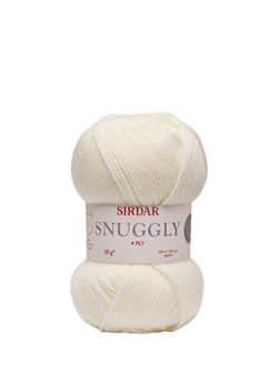 Sirdar Snuggly 4 Ply Knitting Yarn, 50g, Cream