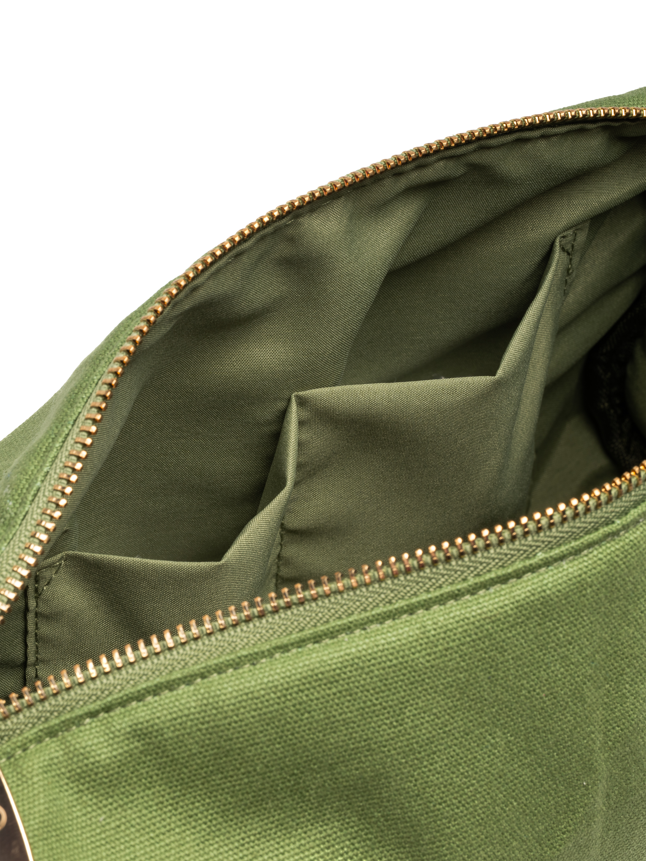 Product image 3 of 3, which shows Bramley Cotton Canvas Wash Bag, Green