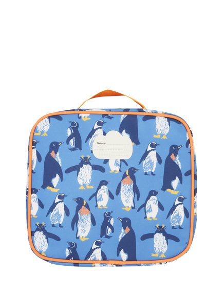 Frugi Kids' Pack A Lunch Bag, Penguin Waddle - view 2, Penguin Waddle