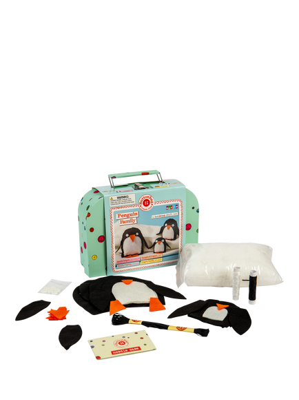 Buttonbag Felt Penguin Family Craft Kit, Mullti