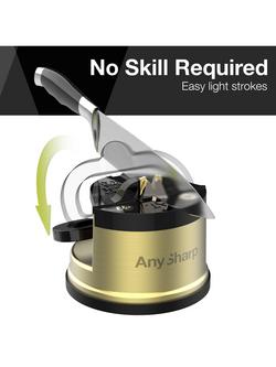 AnySharp Classic Pro Kitchen Knife Sharpener - view 2, Brass