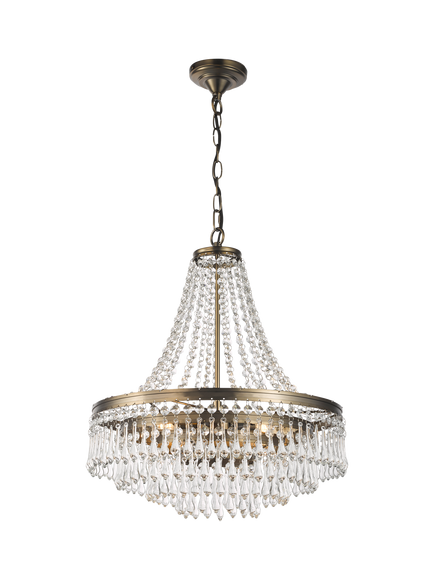 John Lewis La Scala Statement Swag Chandelier Ceiling Light, Satin Bronze, Satin Bronze
