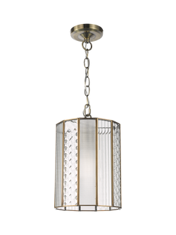 John Lewis Rhea Textured Glass Ceiling Light, Antique Brass, Antique Brass