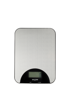 Salter Stainless Steel Rechargeable Electronic Kitchen Scale, 5kg, Silver