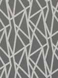 Clarke & Clarke Geomo Abstract Weave Furnishing Fabric, Taupe, Pewter