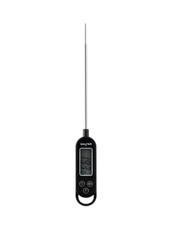 Salter Instant Read Digital Food Thermometer, Black, Black
