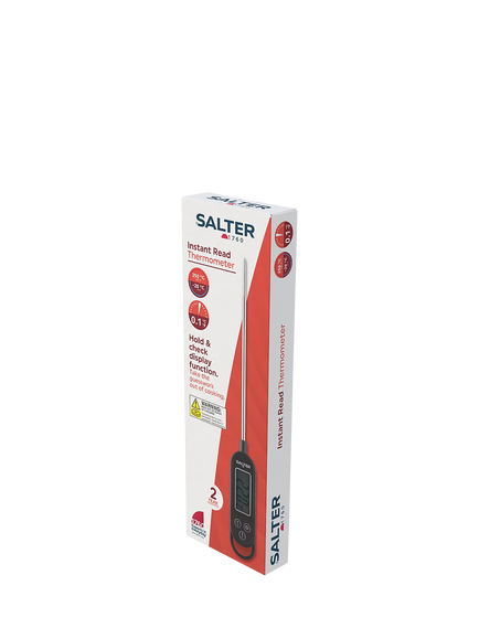 Salter Instant Read Digital Food Thermometer, Black - view 2, Black