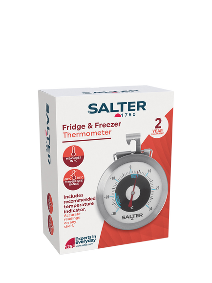 Salter Fridge & Freezer Analogue Thermometer - view 2, Silver