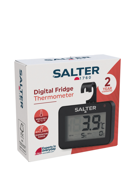 Salter Digital Fridge Thermometer, Black - view 2, Black