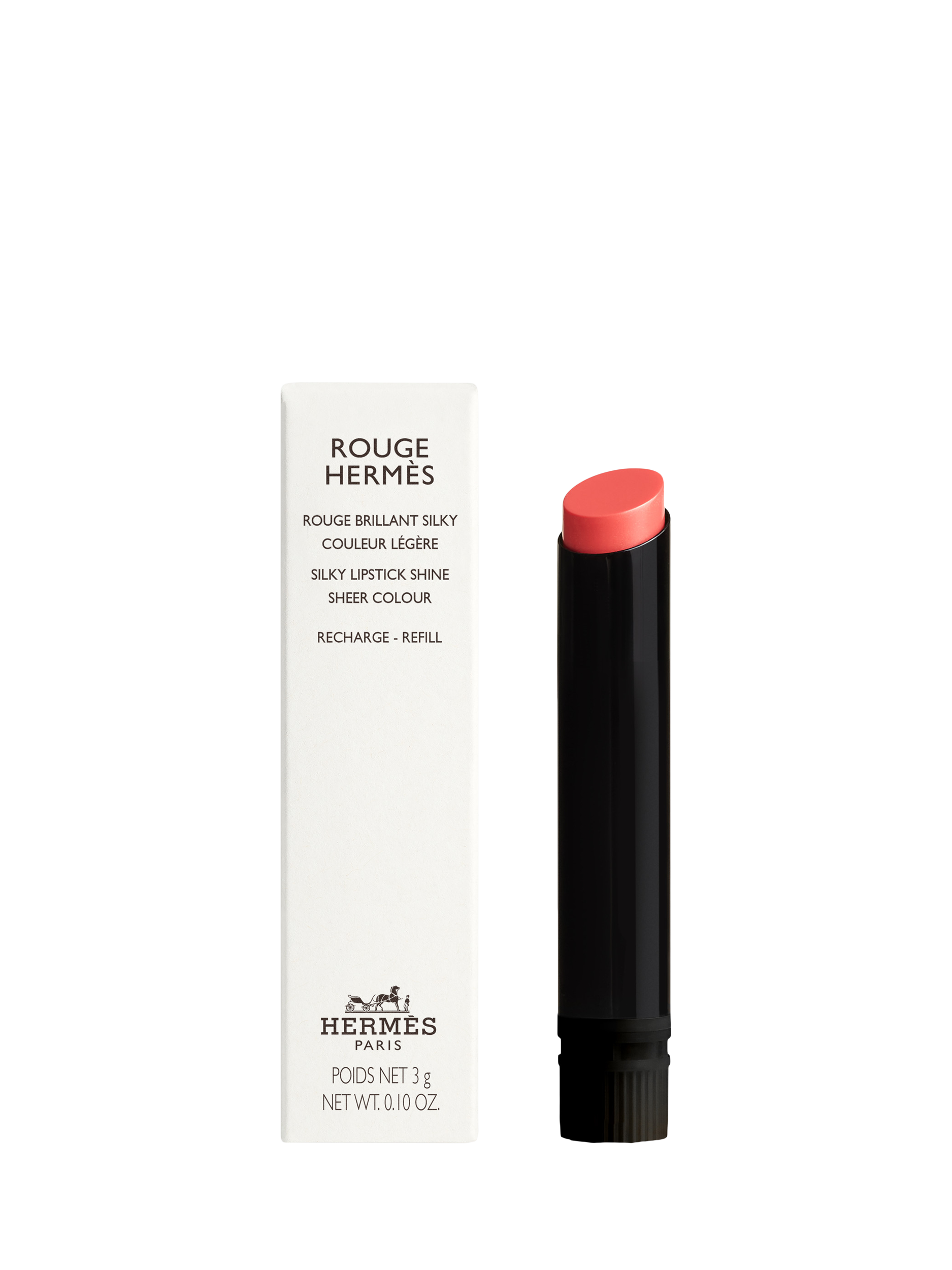 Product image 1 of 6, which shows Hermès Silky Lipstick Shine Refill, 26 Rose Himalaya