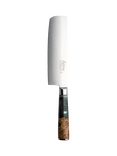 Katana Saya Elements Damascus Steel & Rainforest Handle Nakiri Kitchen Knife, 18cm