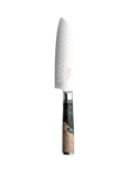 Katana Saya Elements Damascus Steel & Rainforest Handle Santoku Knife, 12cm