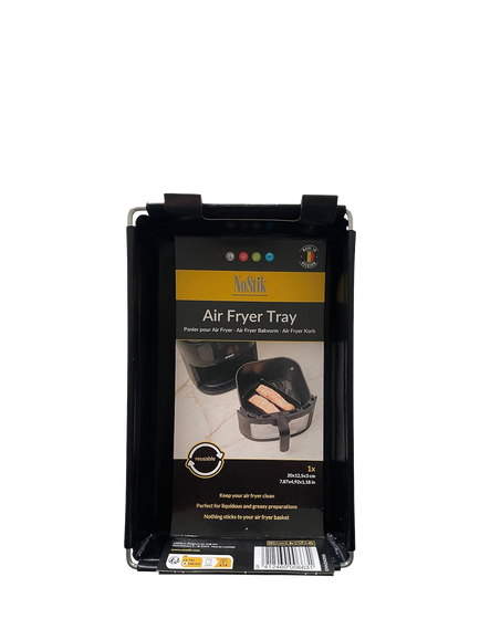 NoStik Air Fryer Reusable Non-Stick Tray, Black