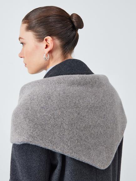 Quinton + Chadwick Wool Triangle Scarf, Grey, Grey