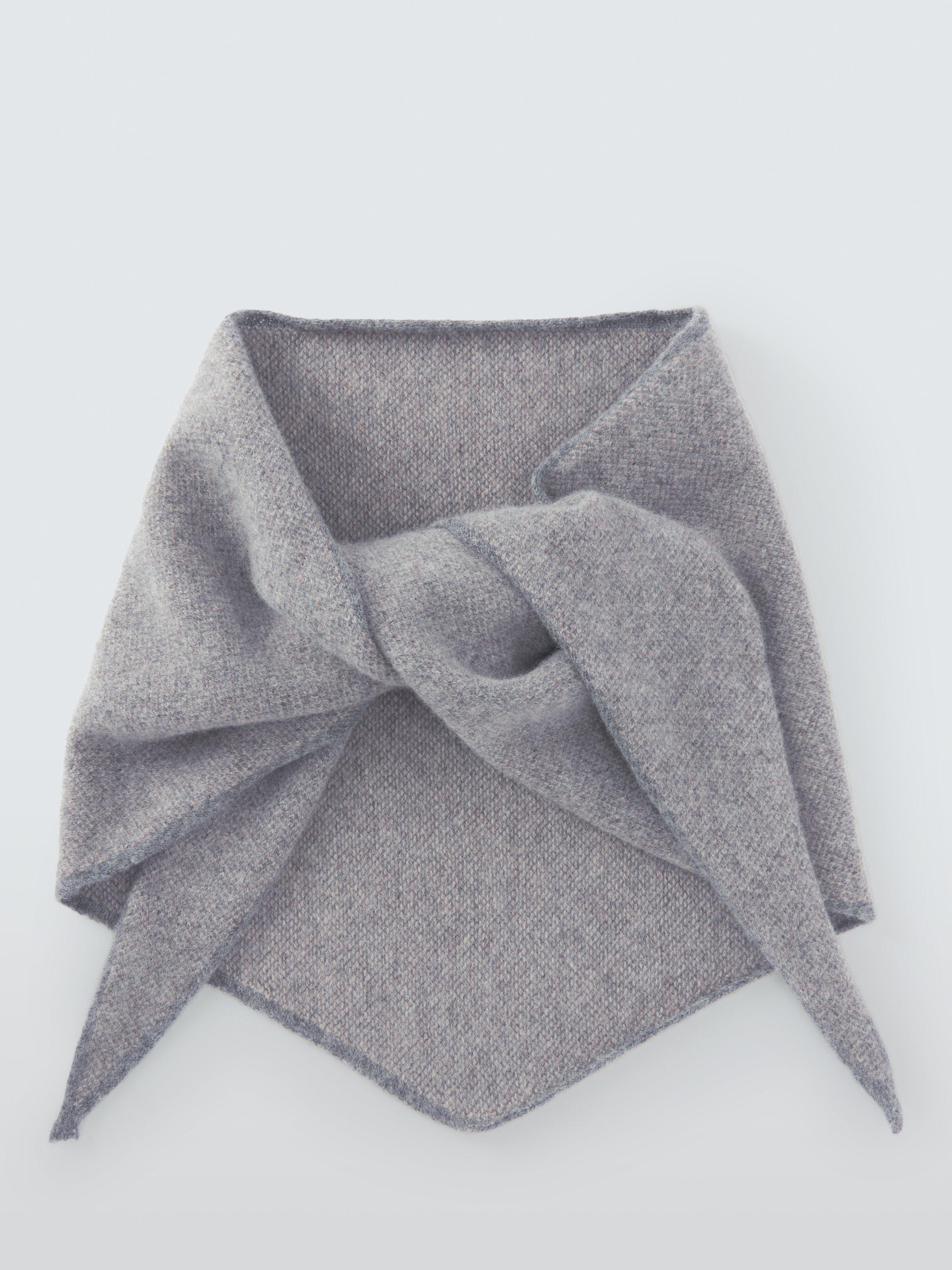 Product image 3 of 6, which shows Quinton + Chadwick Wool Triangle Scarf, Grey