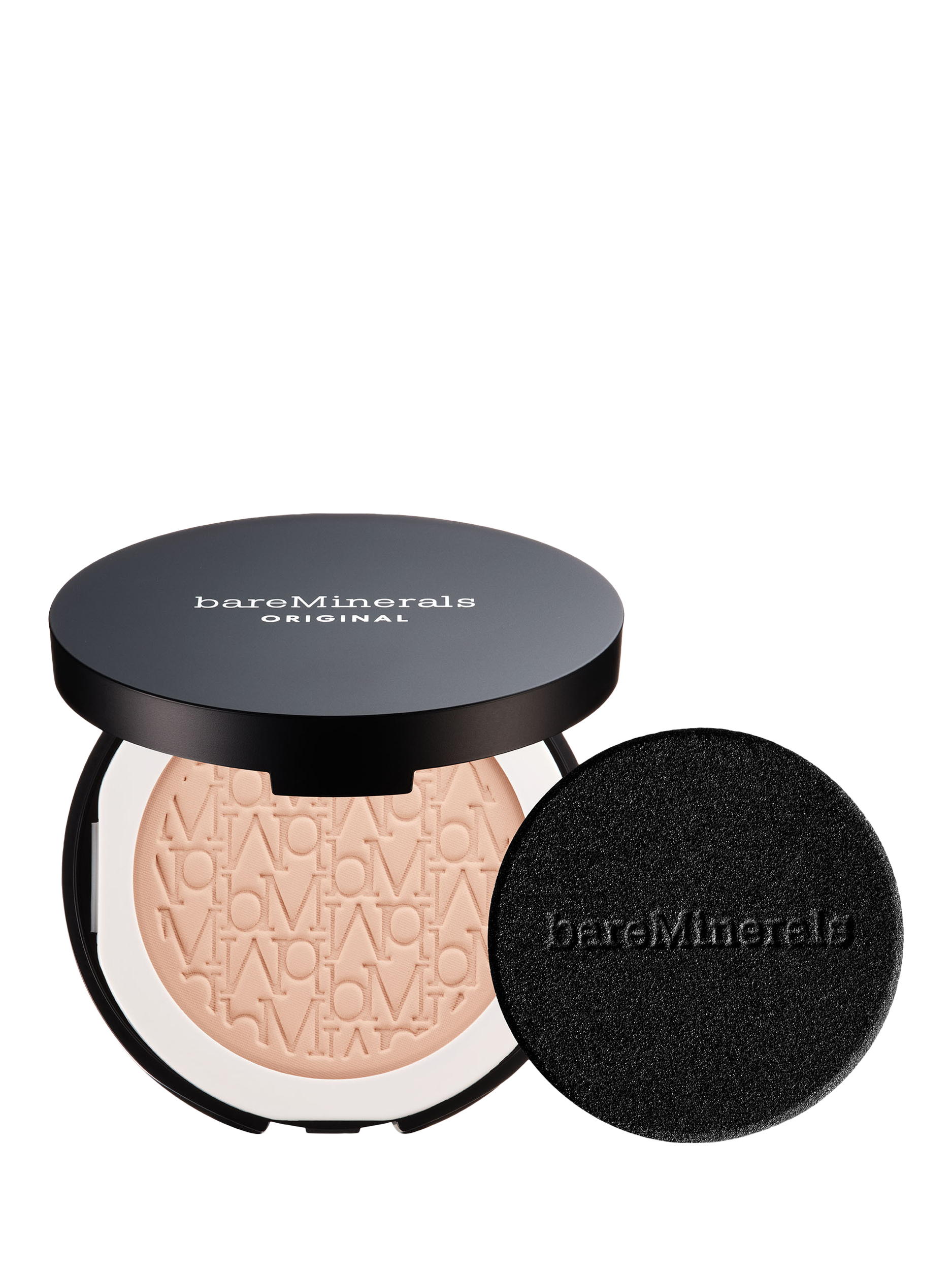 Product image 1 of 8, which shows bareMinerals ORIGINAL Pressed Powder Foundation Mineral SPF15, Golden Fair 04