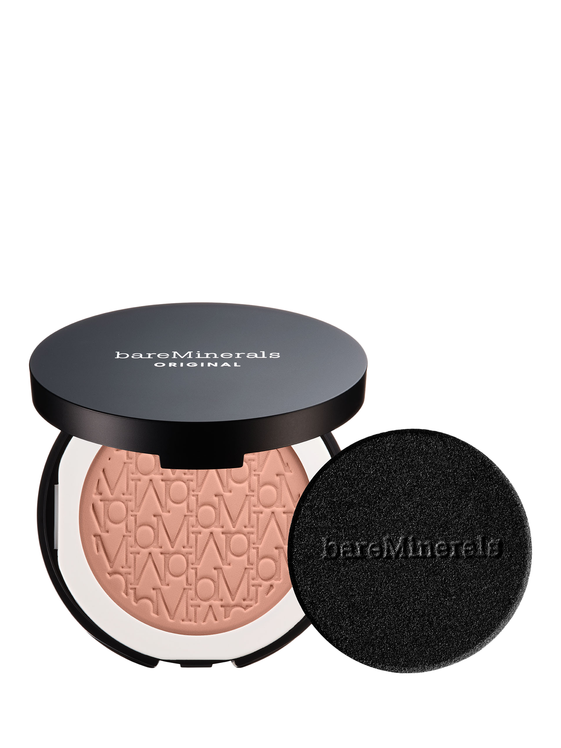Product image 1 of 8, which shows bareMinerals ORIGINAL Pressed Powder Foundation Mineral SPF15, Golden Tan 20
