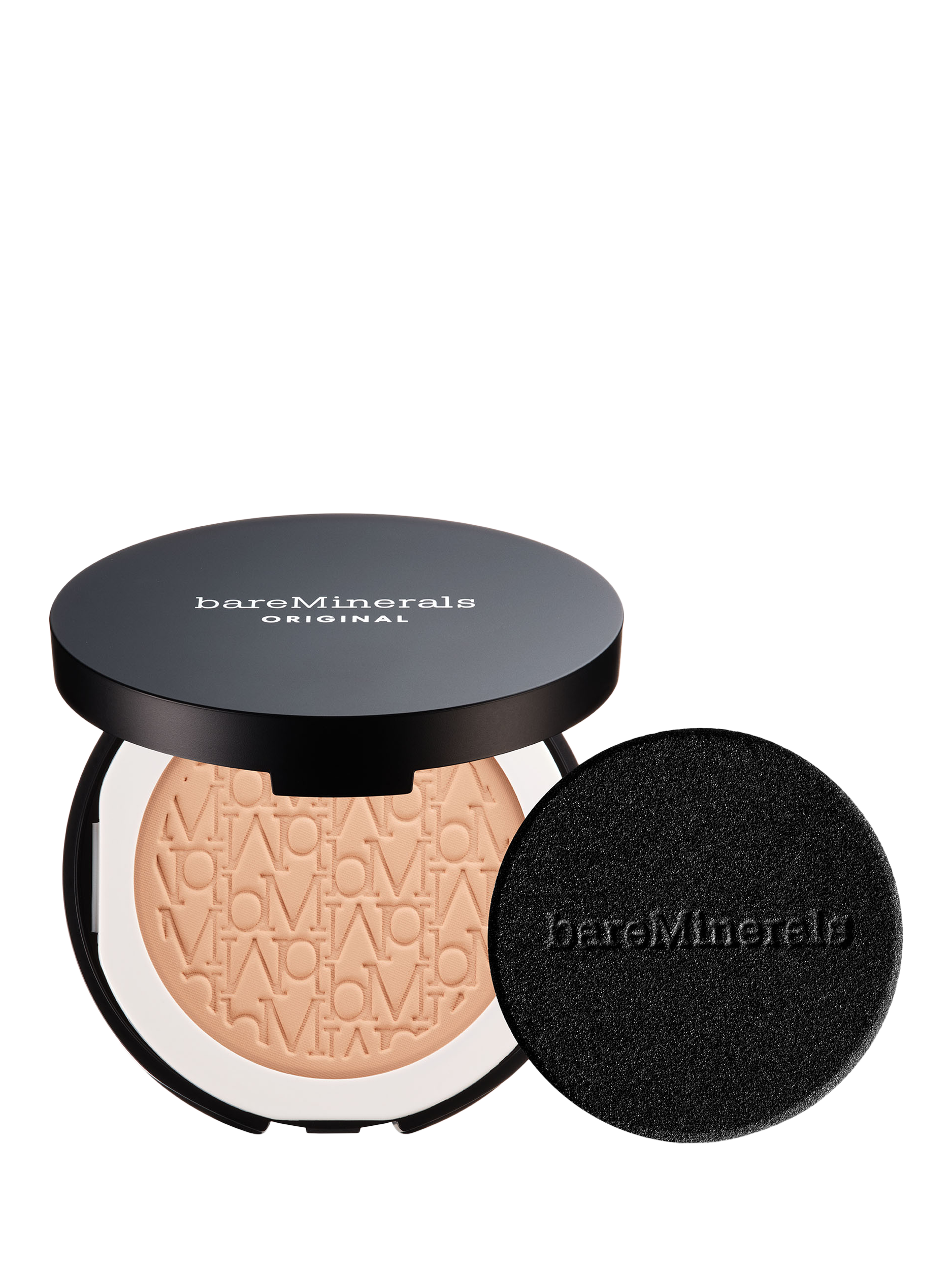Product image 1 of 8, which shows bareMinerals ORIGINAL Pressed Powder Foundation Mineral SPF15, Golden Ivory 07