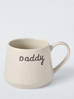 John Lewis Daddy Mug, Natural, Natural