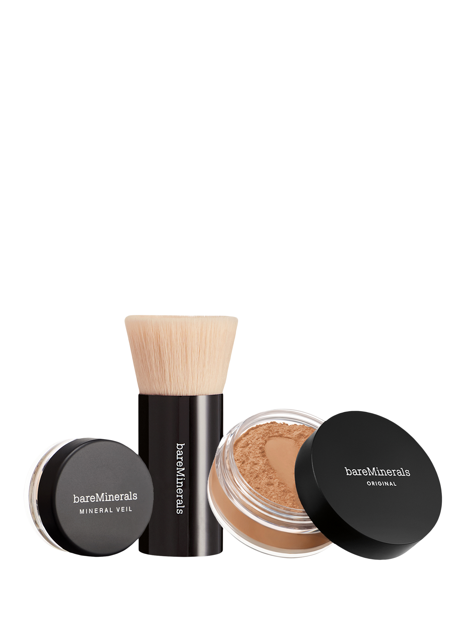 Product image 1 of 2, which shows bareMinerals ORIGINAL Loose Powder Foundation SPF 15 Makeup Gift Set, Medium Tan 18