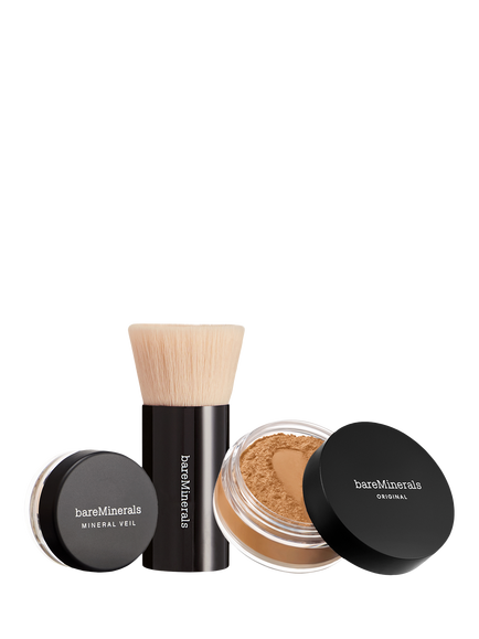 bareMinerals ORIGINAL Loose Powder Foundation SPF 15 Makeup Gift Set, Neutral Tan 21