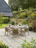 KETTLER Cora 6-Seater Round Garden Dining Table & Chairs Set, FSC-Certified (Acacia Wood), Natural