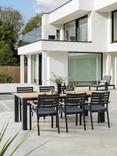 KETTLER Elba 6-Seater Garden Dining Table & Chairs Set, FSC-Certified (Teak Wood), Grey