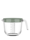 Mepal Chef It Glass Measuring Jug & Lid, 1L, Nordic Sage