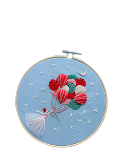 MakeBox & Co Fly Me to the Moon Embroidery Kit, Multi