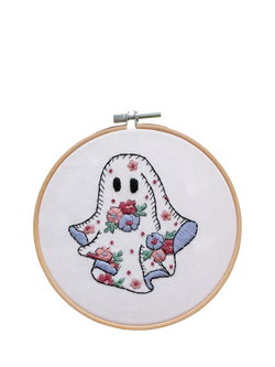 MakeBox & Co Floral Ghost Embroidery Kit, Multi