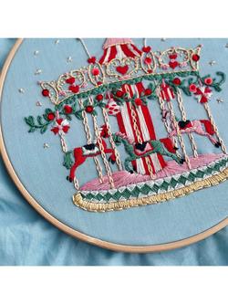 MakeBox & Co Magical Carousel Embroidery Kit - view 2, Multi