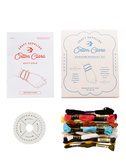 Cotton Clara Kumihimo Bracelet Kit - view 2, Multi