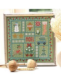 Historical Sampler Company Holly Christmas Needlecraft Patchwork Kit - view 2, Multi
