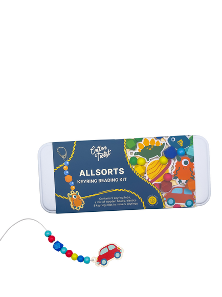 Cotton Twist Allsorts Beaded Keyring Kit, Multi