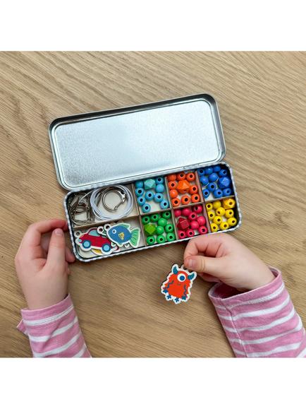 Cotton Twist Allsorts Beaded Keyring Kit - view 2, Multi