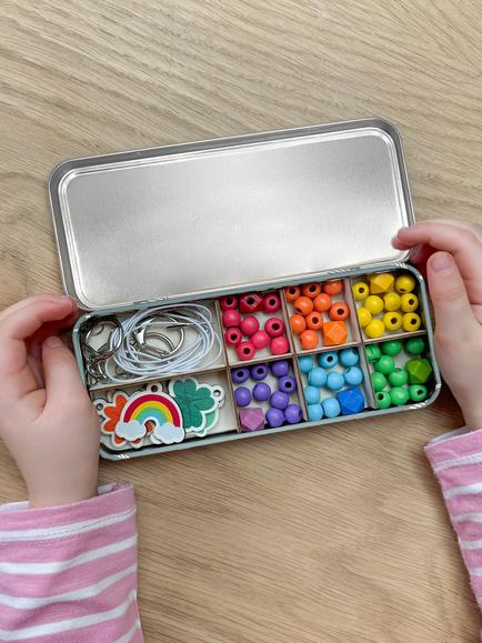 Cotton Twist Lucky Dip Beaded Keyring Kit - view 2, Multi