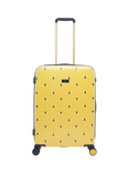 Joules Botanical Bee 4-Wheel 75.5cm Large Trolley Suitcase, 93L, Yellow